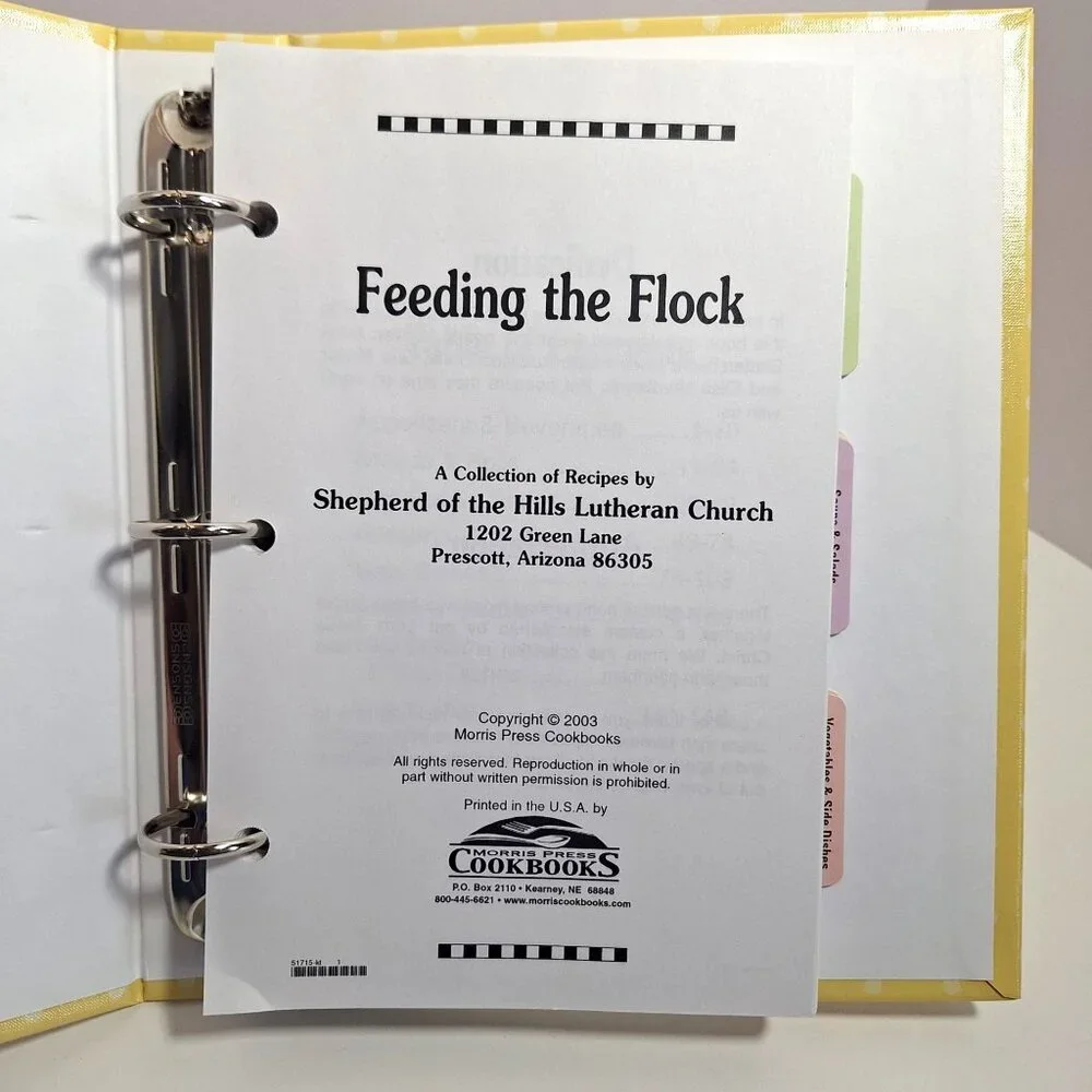 Feeding The Flock Cookbook Shepherd Of The Hills Lutheran Church Recipes